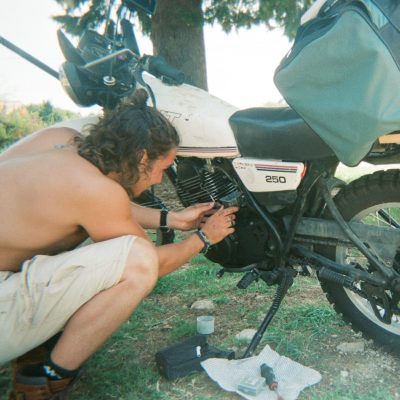 Roadside carb fix in Croatia